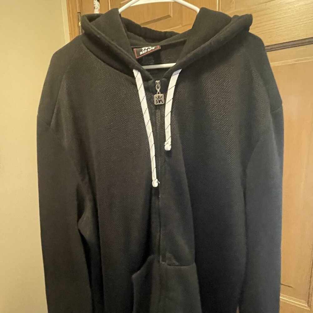 Red Ape Mens 2XL Zippered Black Hoodie